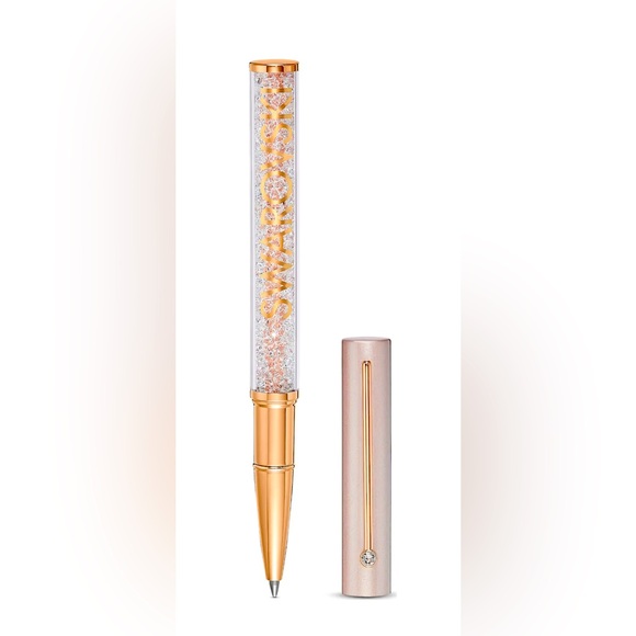Swarovski Crystal Pen Black Ink Ballpoint Sparkling REAL Authentic Crystals - Picture 1 of 3